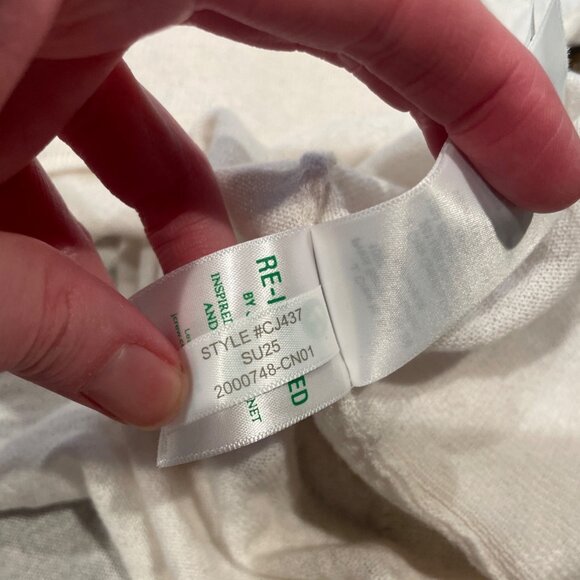 NWT J.Crew Women's Sz 2X Oversized Featherweight Cashmere V-Neck Sweater CJ437 - Picture 11 of 11